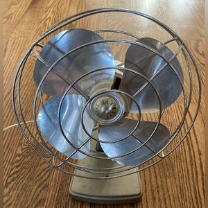 Antique small desk fan made by Sears Kenmore